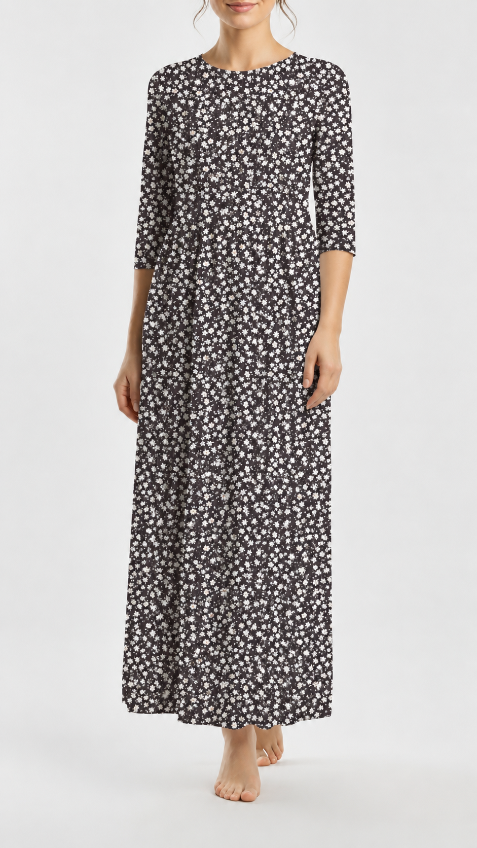 * Unique Design * Ribbed Knit Cotton Feel Mini White Symphony Brown