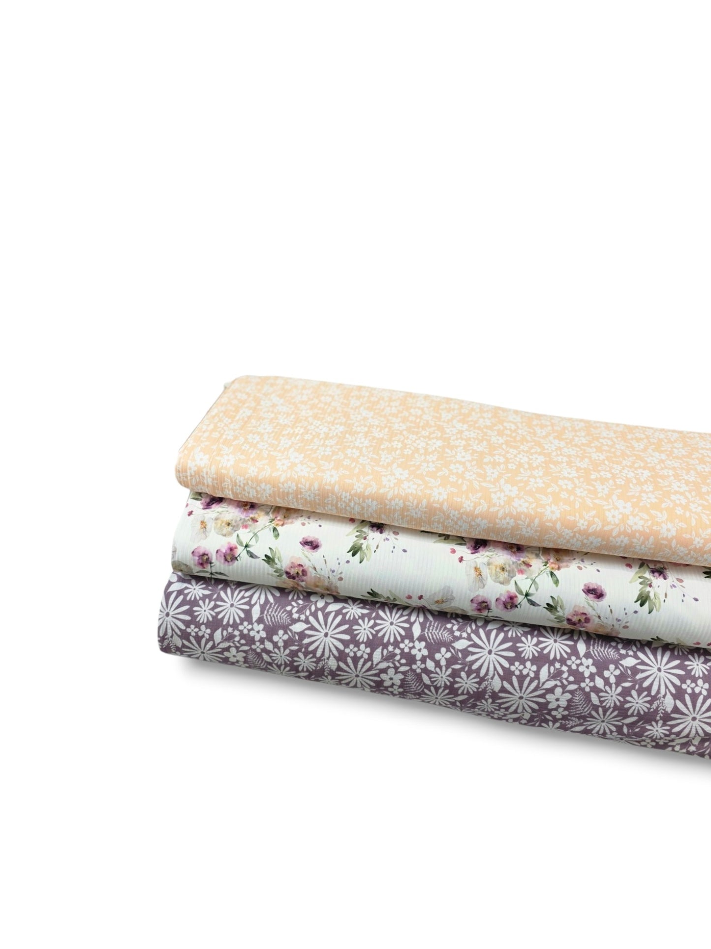 * Unique Design * Crinkled Crepe Daisy Garden Plum