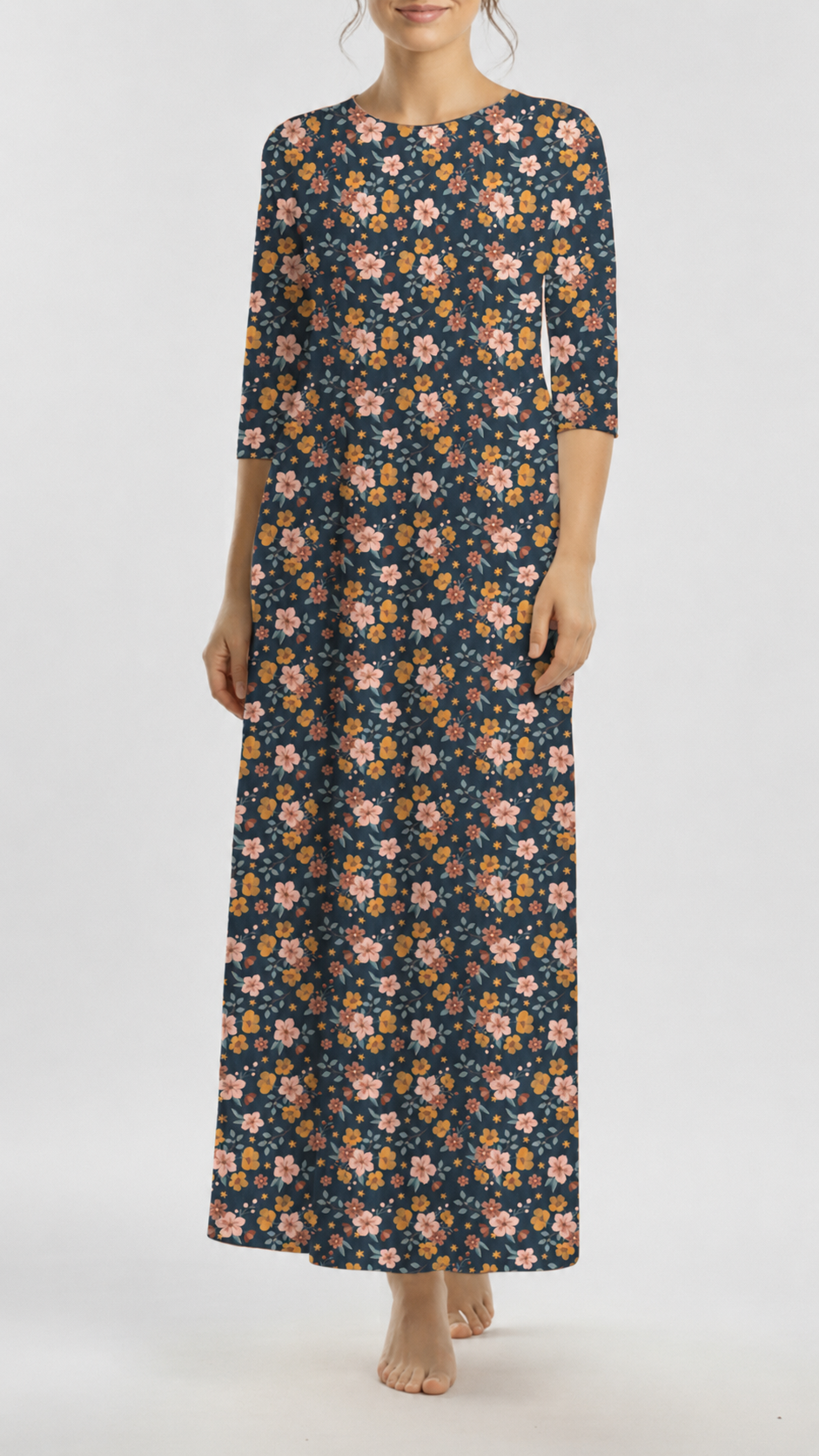 * Unique Design * Ribbed Knit Cotton Feel Golden Meadow Dark Gray