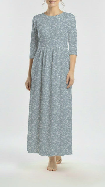 Swiss Dot Knit Evening Reverie Sky Blue