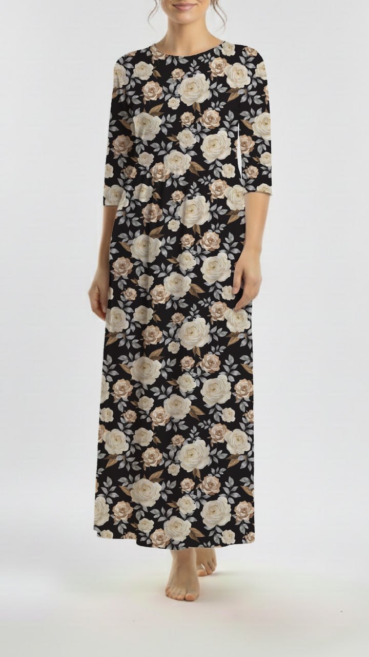 * Unique Design * Swiss Dot Knit Neutral Elegance Black