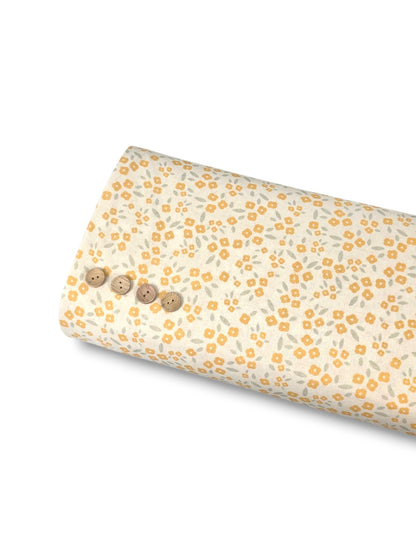 Cotton Linen Petite Blooms Nuetral