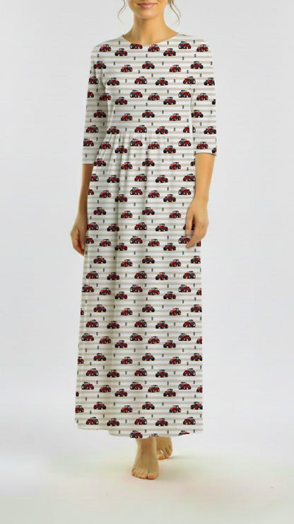 * Unique Design * Cotton Knit Country Grid
