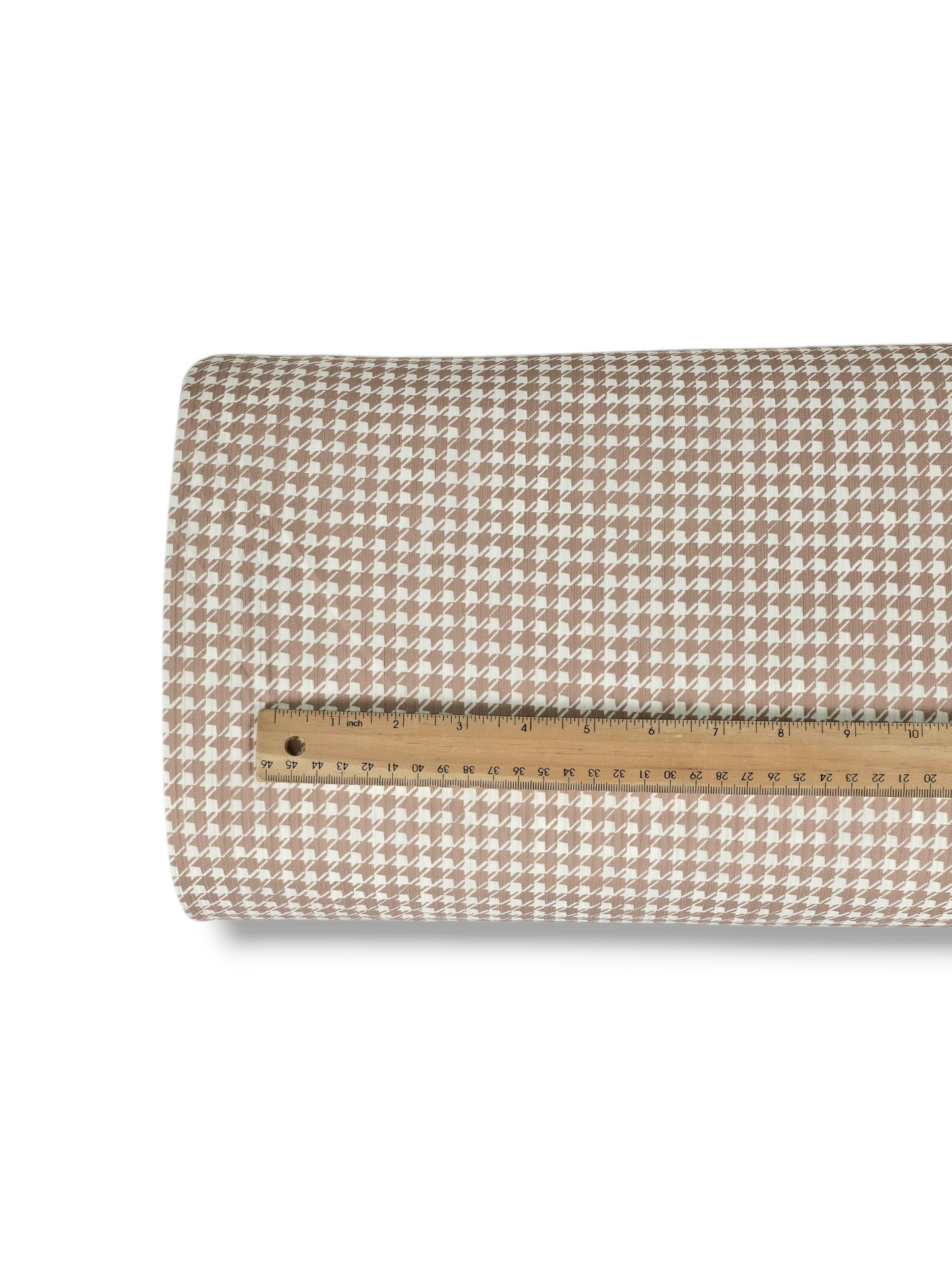 *Unique Design* Willow Ribbed Knit Summer Houndstooth Beige