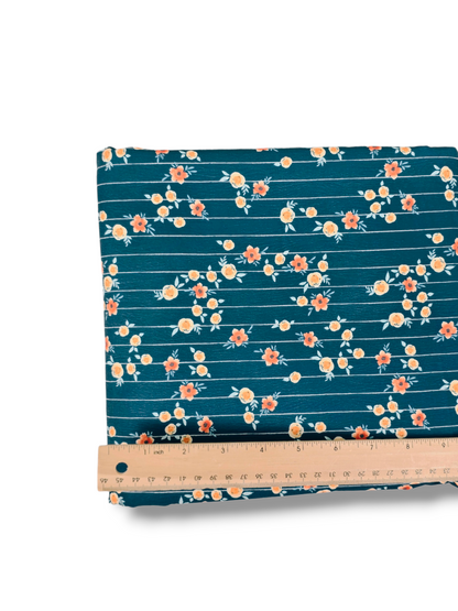 *Unique Design* Cloud Poly Rambling Rose Lines Royal