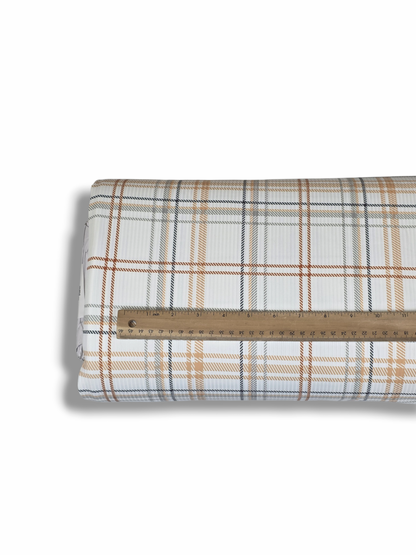*Unique Design* Willow Ribbed Knit Modern Plaid Autumn