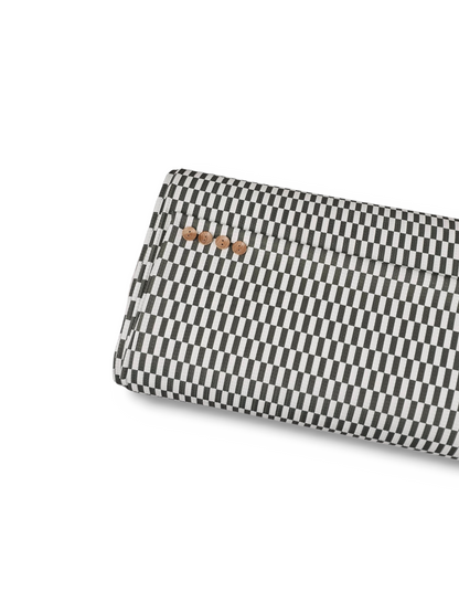 * Unique Design * Pointelle Modern Grid Olive