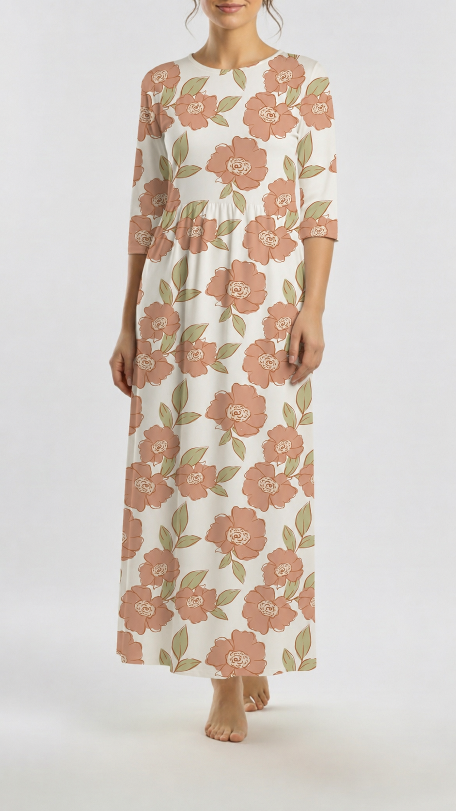 *Unique Design* Tricot Knit Airy Blossom Rose