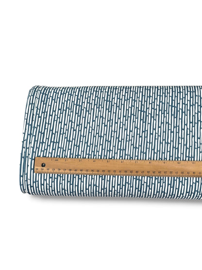 Reign Rib Knit Refined Stripes Teal