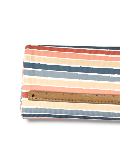 *Unique Design* Willow Ribbed Knit Painted Palette Dusk