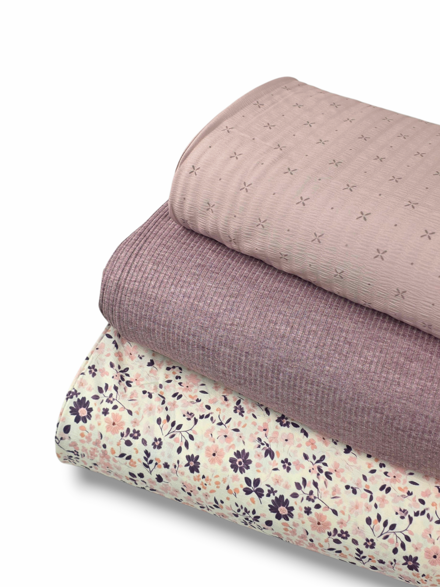 *Unique Design* Crinkled Crepe Cross Stitch Lavender