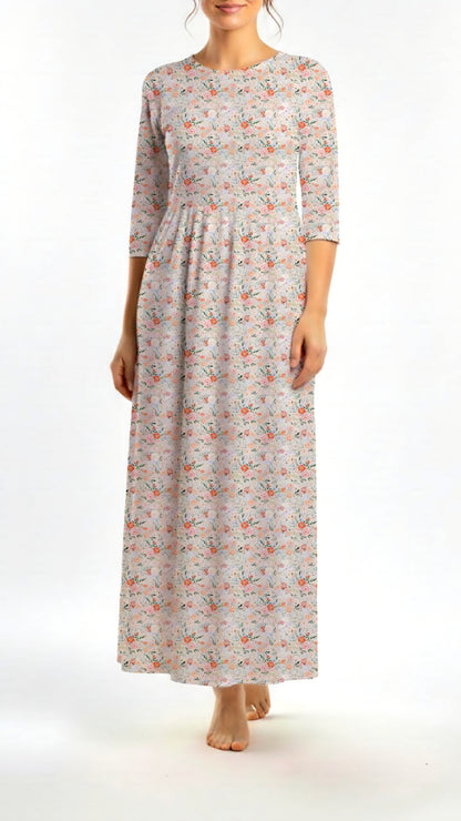 *Unique Design* Crinkled Crepe Evening Blossom Cream