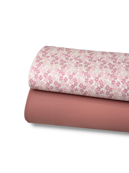 *Unique Design* Crinkled Crepe Morning Meadow Pink