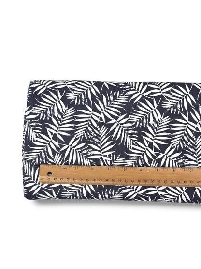 Reign Rib Knit Lush Palms Navy