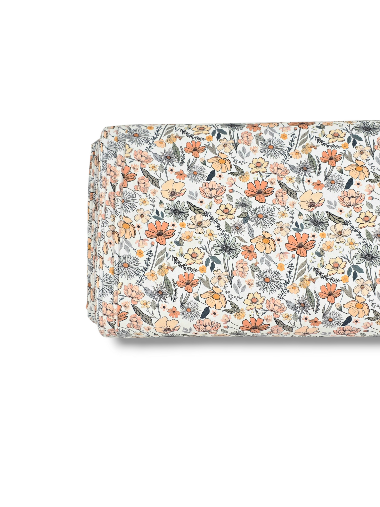 *Unique Design* Poly Breeze Mini Market Day Blooms White Sm