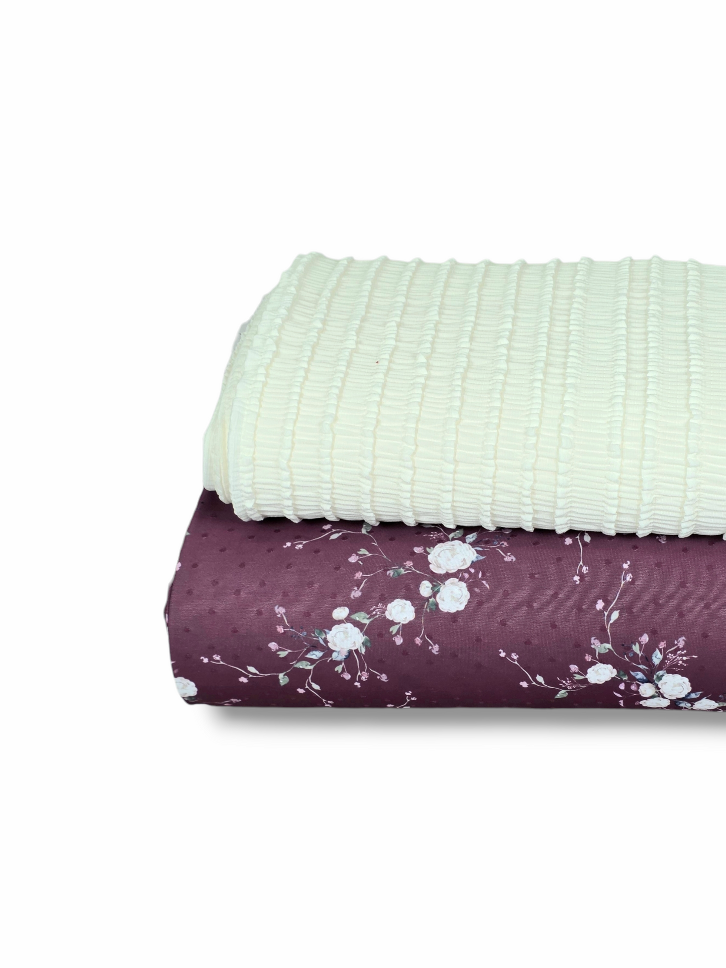 * Unique Design * Swiss Dot Knit Twilight Garden Plum