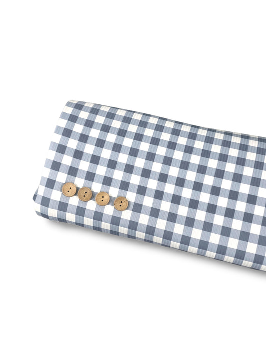 Reign Rib Knit Seaside Gingham Morning Mist