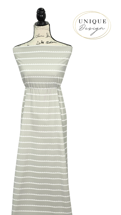 * Unique Design * Willow Ribbed Knit Soft Scallop Sage