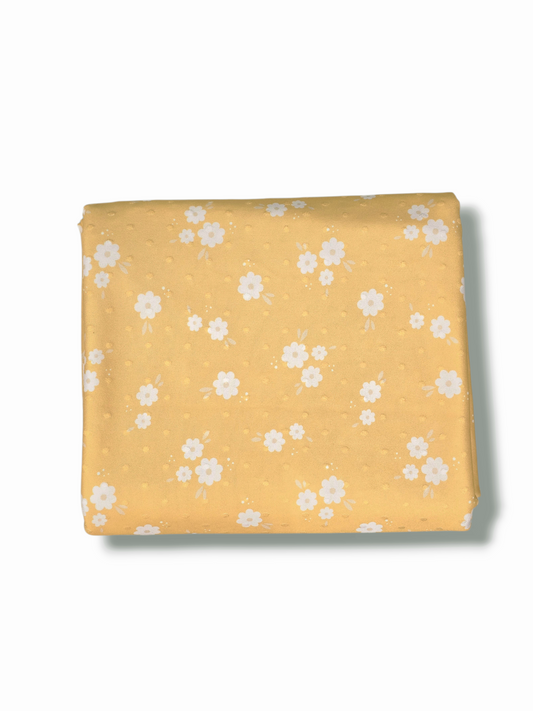 Swiss Dot Knit Scattered Charm Sunbeam