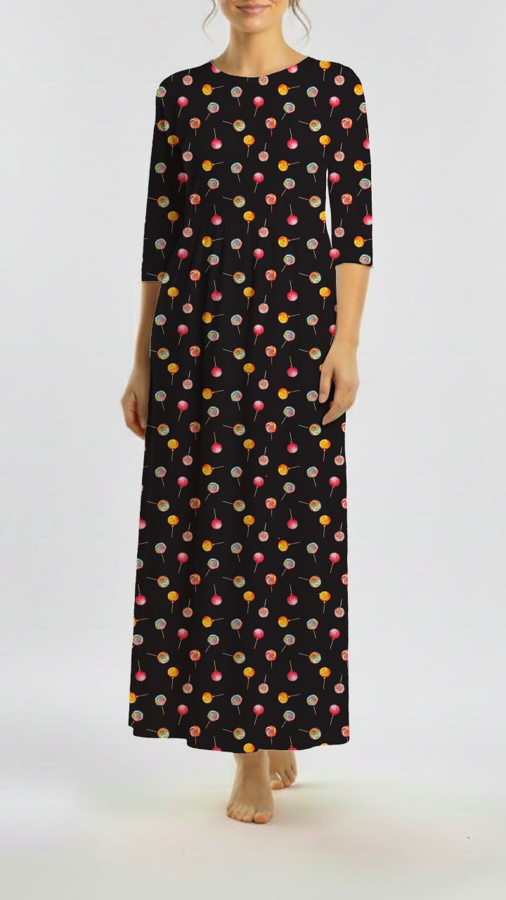 *Unique Design* Tricot Knit Pop Shop Black