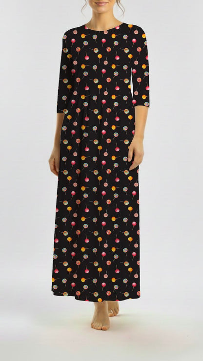 *Unique Design* Tricot Knit Pop Shop Black