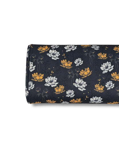 * Unique Design * Willow Ribbed Knit Vintage Wildflower Black