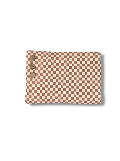 * Unique Design * Willow Ribbed Knit Country Check Tan