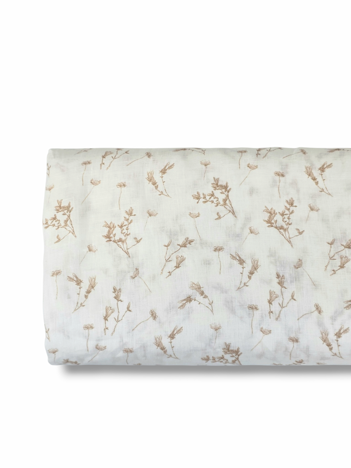 * Unique Design * Linen Neutral Branches White