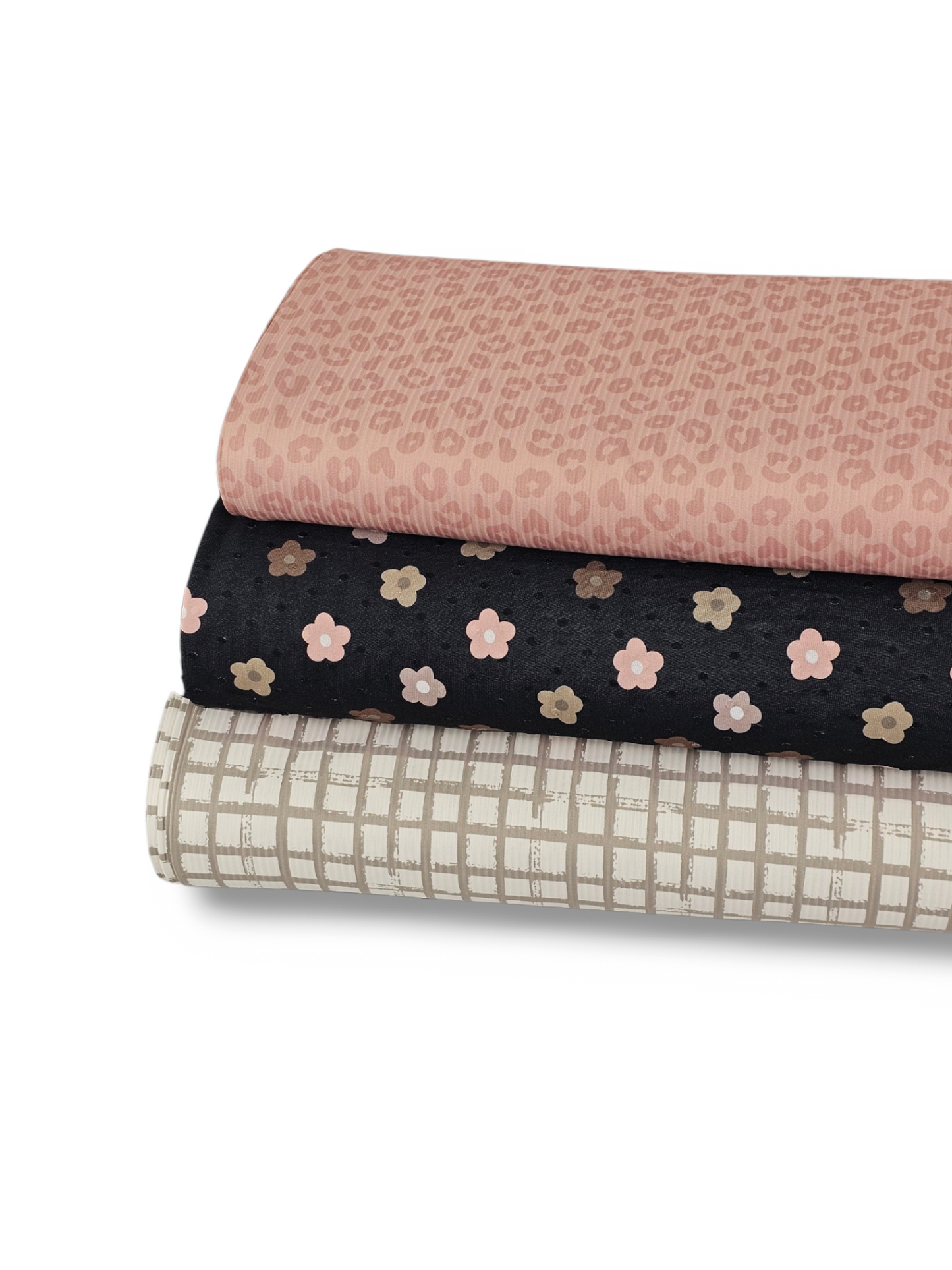 *Unique Design* Swiss Dot Knit Retro Daisy Black