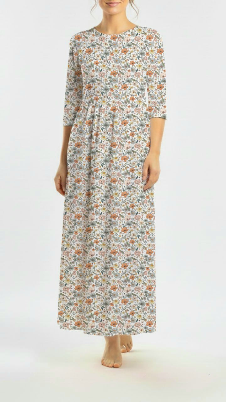 *Unique Design* Poly Breeze Mini Market Day Blooms White Sm