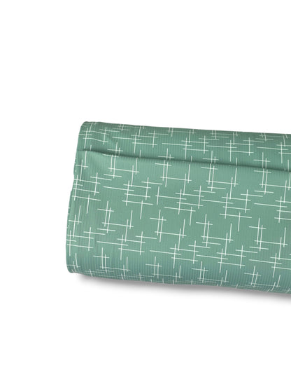*Unique Design* Willow Ribbed Knit Etched Line Mint