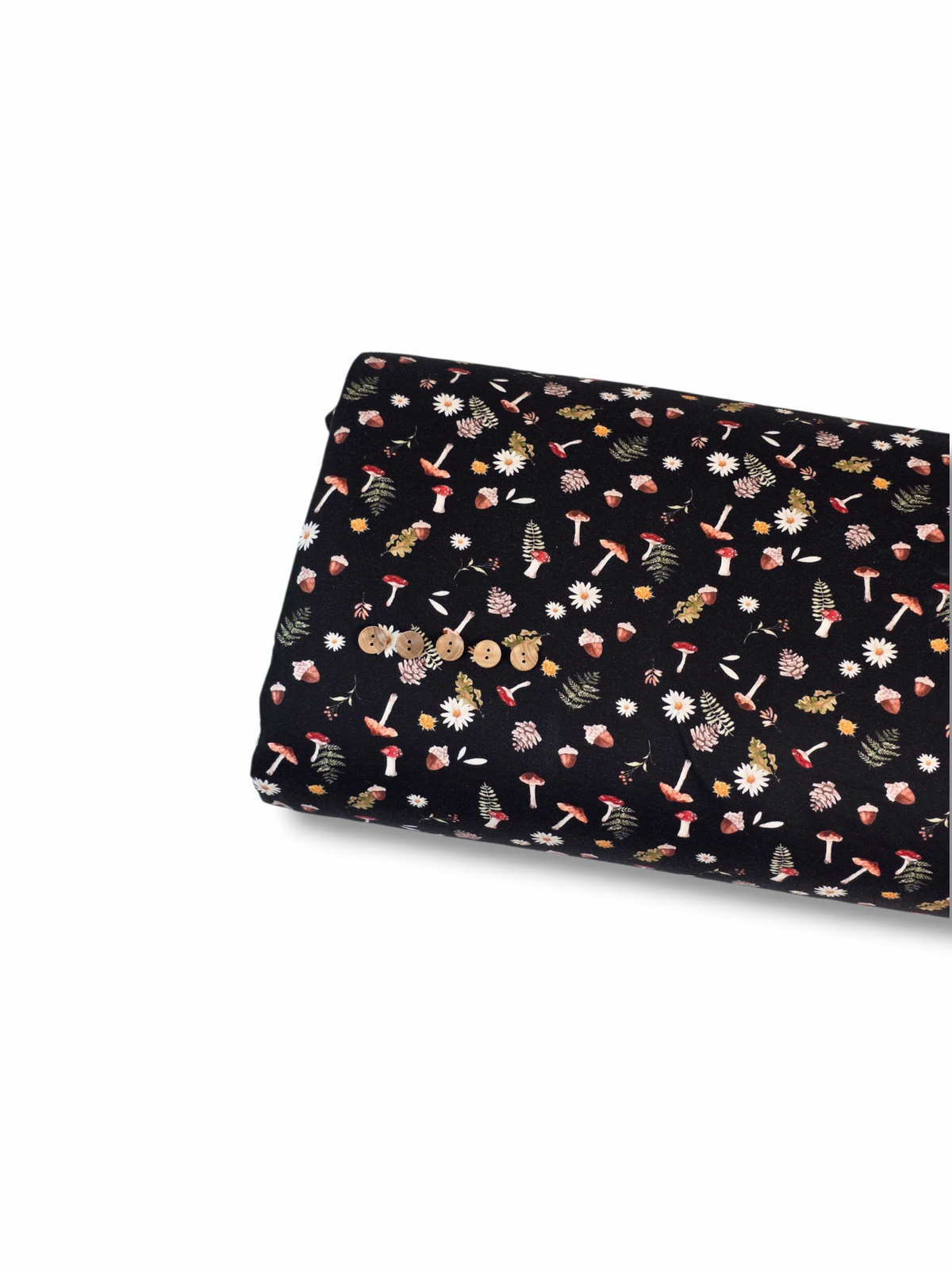 * Unique Design * Cotton Knit Deep Forest Black