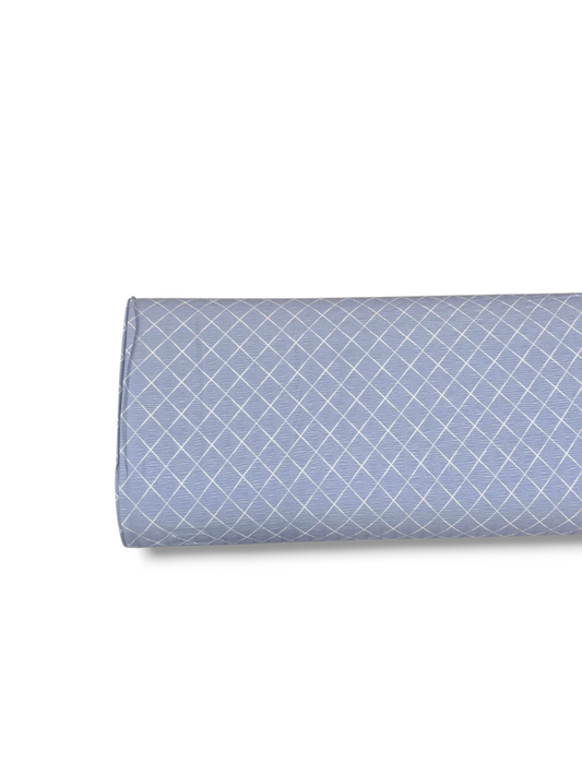 *Unique Design* Crinkled Crepe Woven Diamond Slate Blue