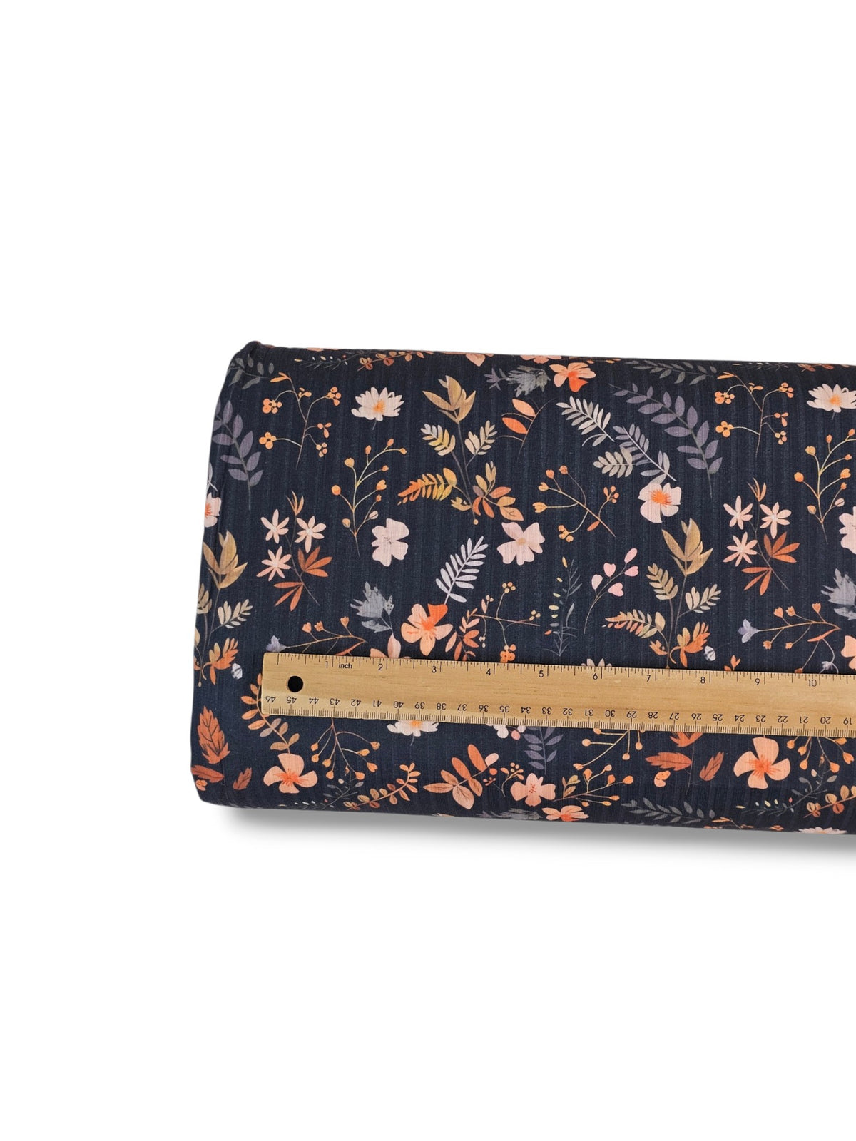 *Unique Design* Ribbed Knit Cotton Feel Fun Fall Floral