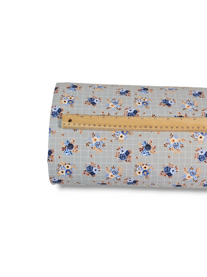 *Unique Design* Tricot Knit Twilight Garden Dusty Blue