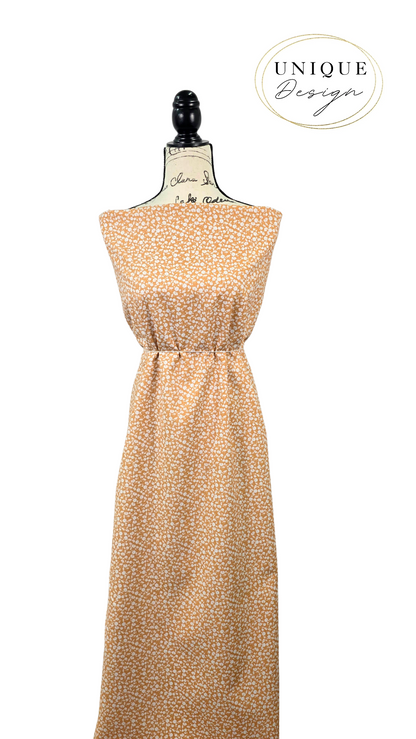 * Unique Design * Poly Breeze Petite Blooms Golden Yellow