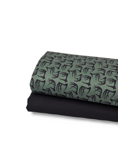 * Unique Design * Cotton Knit Black Antlers Hunter