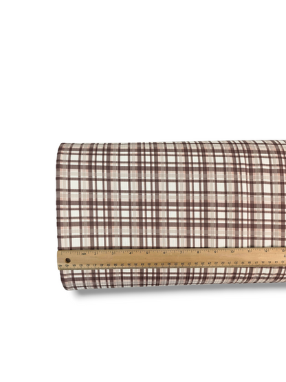 * Unique Design * Willow Ribbed Knit Woodland Plaid