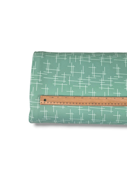 *Unique Design* Willow Ribbed Knit Etched Line Mint