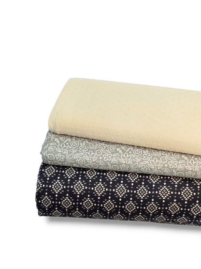* Unique Design * Cotton Knit Rustic Aztec Black