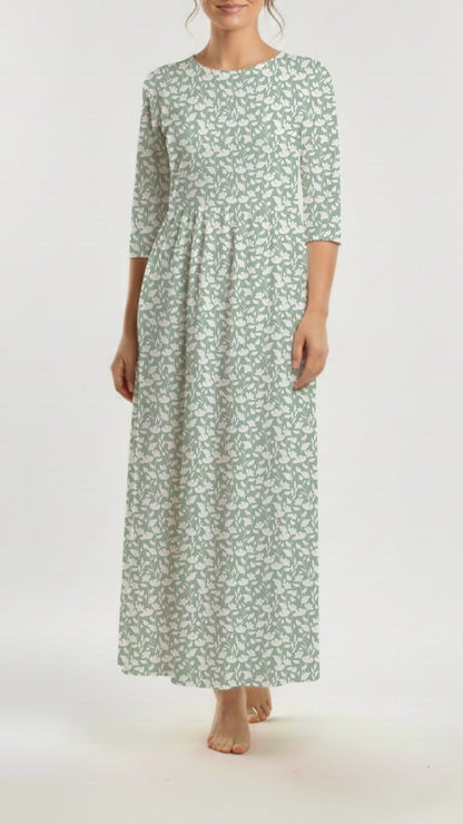 *Unique Design* Willow Ribbed Knit Silhouette Garden Sage