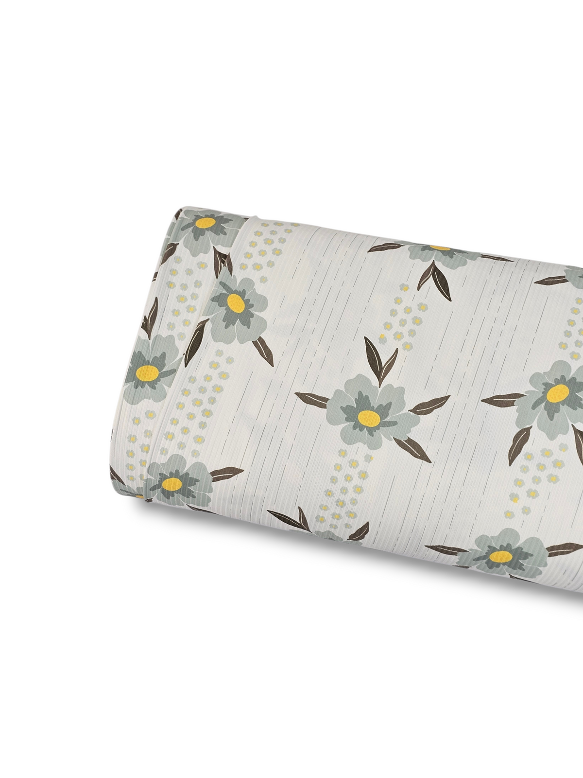* Unique Design * Willow Ribbed Knit Structured Floral Pale Aqua – Sew ...