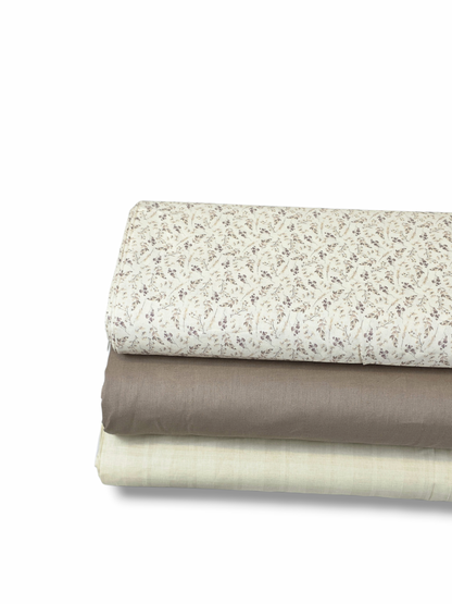 Cotton Linen Woven Threads Beige