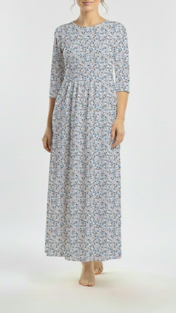 *Unique Design* Willow Ribbed Knit Posy Pop Blue