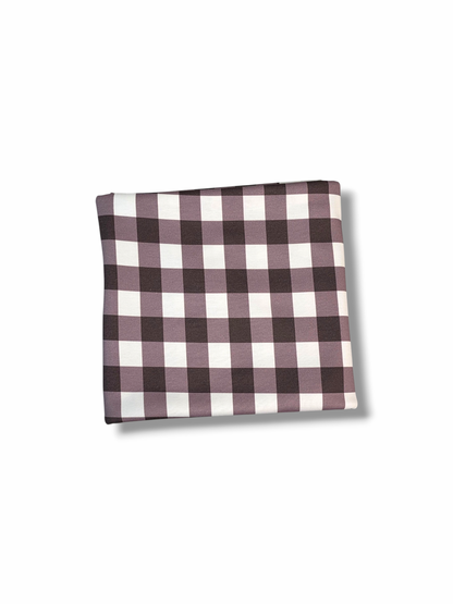 * Unique Design * Cotton Knit Fall Gingham Purple