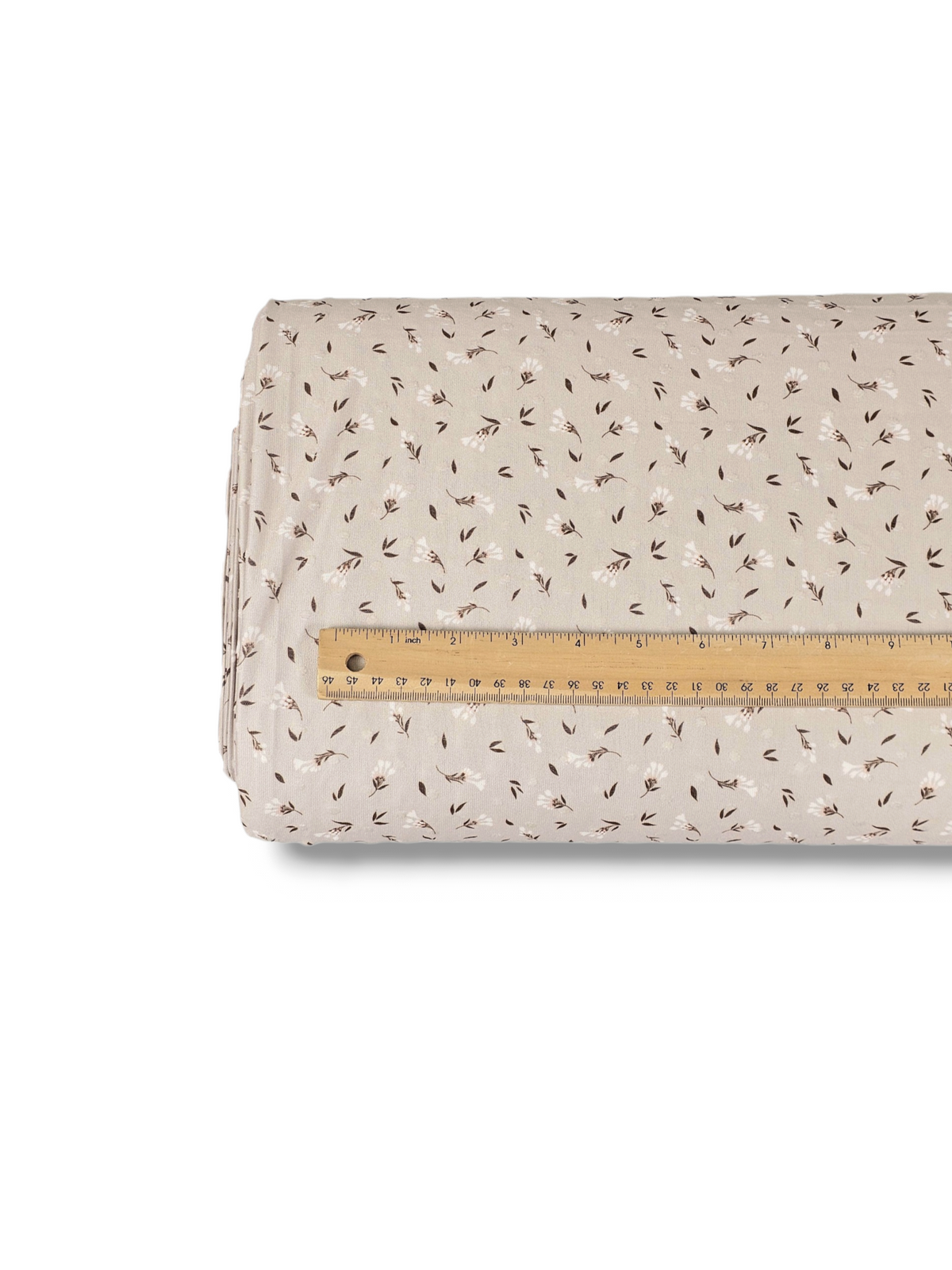 * Unique Design * Swiss Dot Knit Ivory Drift Beige