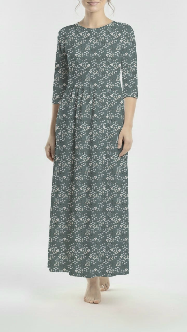 * Unique Design * Crinkled Crepe Meadow Mist Dusty Slate