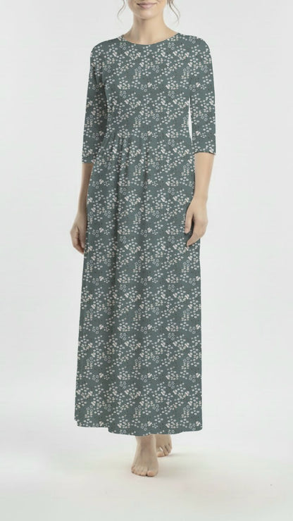 * Unique Design * Crinkled Crepe Meadow Mist Dusty Slate