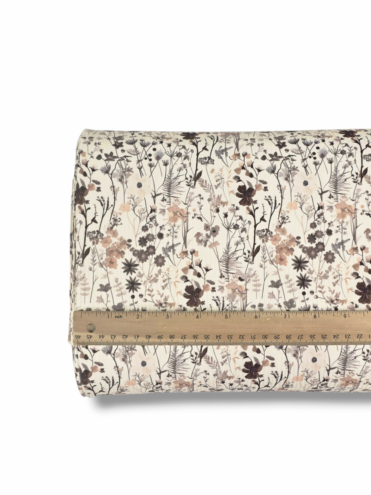 *Unique Design* Willow Ribbed Knit Earthy Florals Cream