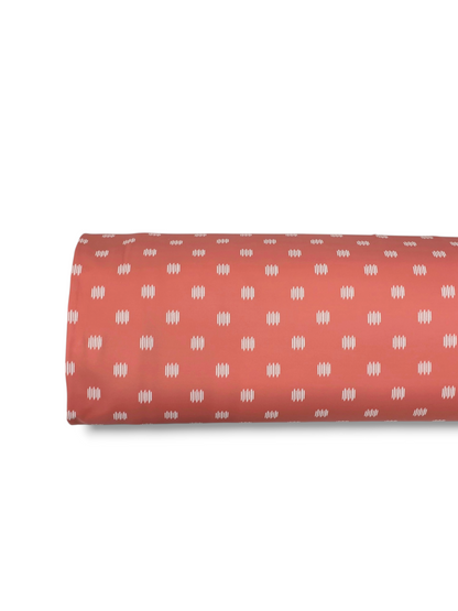 *Unique Design* Tricot Knit Coastal Pop Coral
